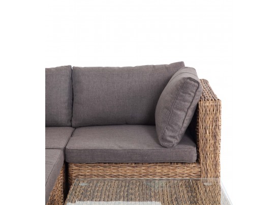 "Лунго" трансформирующаяся лаунж-зона из искусственного ротанга (гиацинт), цвет соломенный в Ростове-на-Дону