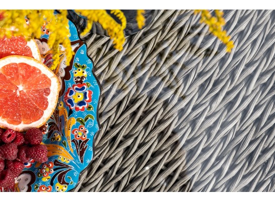 "Лунго" трансформирующийся диван из искусственного ротанга (гиацинт), цвет серый в Ростове-на-Дону