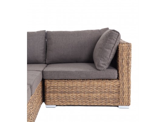 "Лунго" трансформирующийся диван из искусственного ротанга (гиацинт), цвет соломенный в Ростове-на-Дону