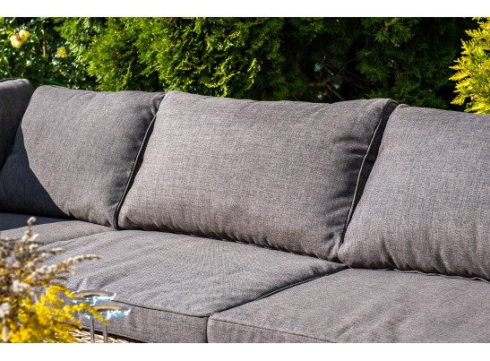 "Лунго" трансформирующийся диван из искусственного ротанга (гиацинт), цвет соломенный в Ростове-на-Дону