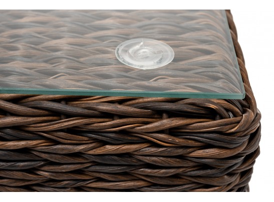 "Лунго" журнальный столик плетеный (гиацинт), цвет коричневый в Ростове-на-Дону