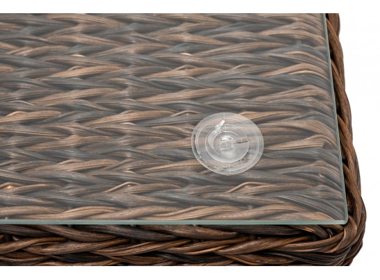 "Лунго" журнальный столик плетеный (гиацинт), цвет коричневый в Ростове-на-Дону
