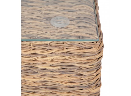 "Лунго" журнальный столик плетеный (гиацинт), цвет соломенный в Ростове-на-Дону