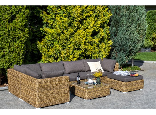 "Лунго" журнальный столик плетеный (гиацинт), цвет соломенный в Ростове-на-Дону