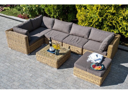 "Лунго" журнальный столик плетеный (гиацинт), цвет соломенный в Ростове-на-Дону