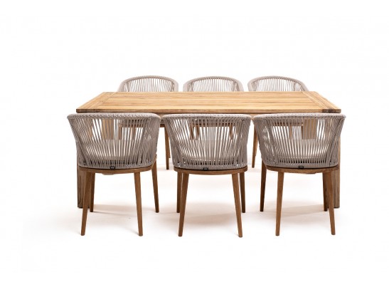 "Мадейра" обеденная группа на 6 персон, стулья "Марсель", роуп бежевый в Ростове-на-Дону