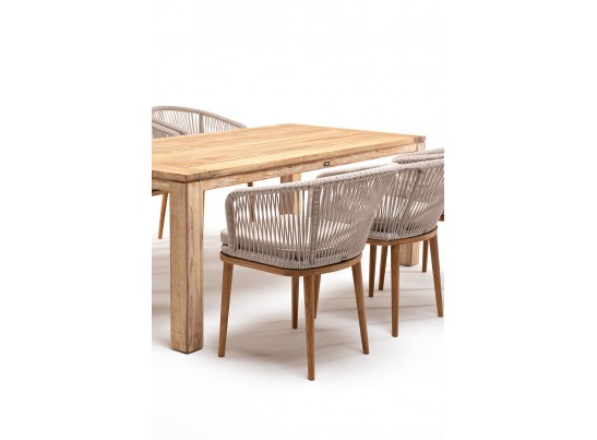 "Мадейра" обеденная группа на 6 персон, стулья "Марсель", роуп бежевый в Ростове-на-Дону