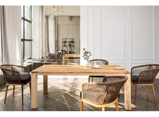 "Мадейра" обеденная группа на 6 персон, стулья "Марсель", роуп коричневый в Ростове-на-Дону