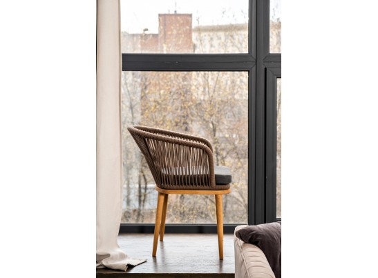 "Мадейра" обеденная группа на 6 персон, стулья "Марсель", роуп коричневый в Ростове-на-Дону