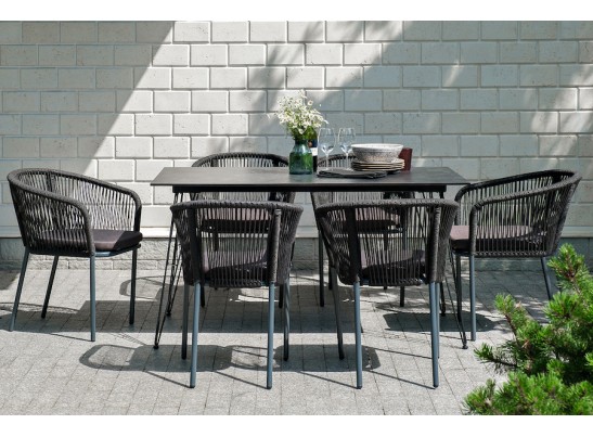 "Милан" обеденная группа на 6 персон, цвет темный в Ростове-на-Дону