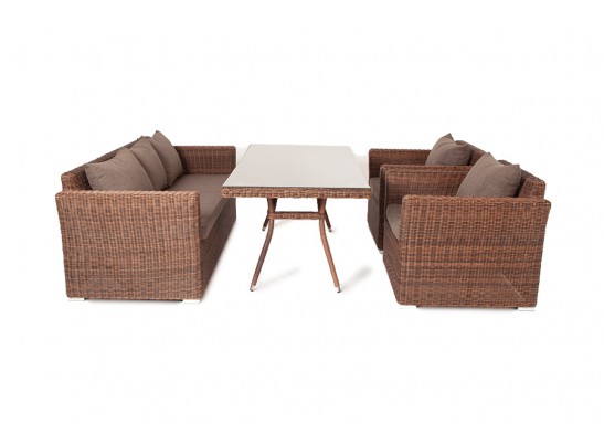 "Моккачино" обеденная группа из искусственного ротанга, цвет коричневый в Ростове-на-Дону