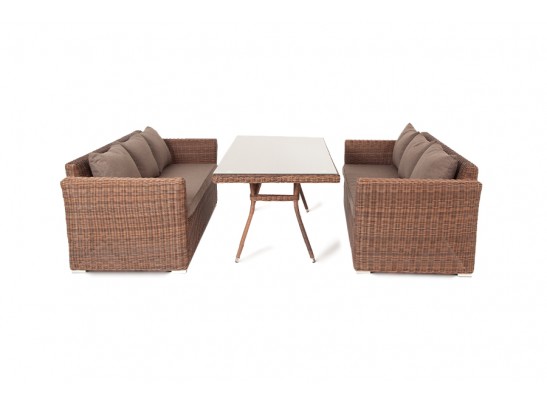 "Мокко Дабл" обеденная группа из искусственного ротанга, цвет коричневый в Ростове-на-Дону