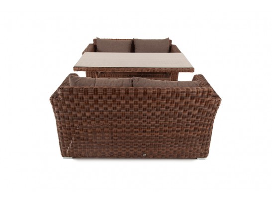 "Мокко" обеденная группа плетеная из ротанга, цвет коричневый в Ростове-на-Дону