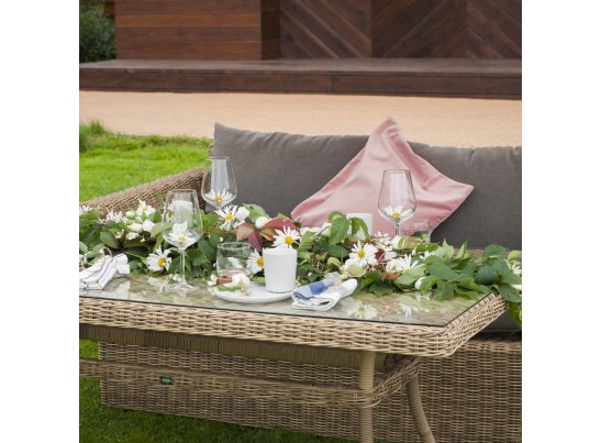 "Мокко" обеденная группа плетеная из ротанга, цвет соломенный в Ростове-на-Дону