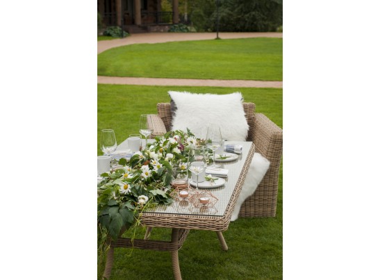 "Латте" плетеный стол из искусственного ротанга 160х90см, цвет соломенный в Ростове-на-Дону