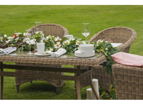 "Латте" плетеный стол из искусственного ротанга 160х90см, цвет соломенный в Ростове-на-Дону