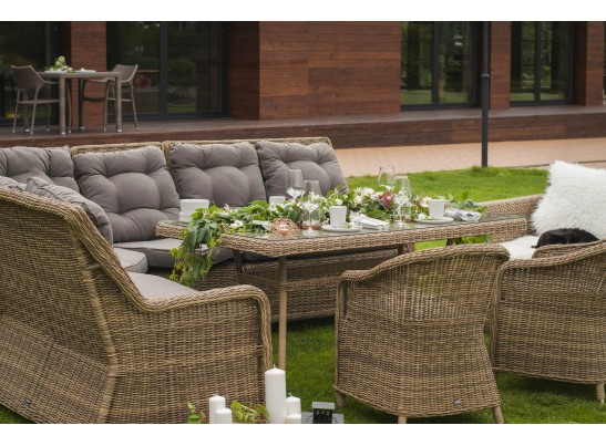 "Латте" плетеный стол из искусственного ротанга 200х90см, цвет соломенный в Ростове-на-Дону