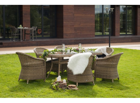 "Латте" плетеный стол из искусственного ротанга 200х90см, цвет соломенный в Ростове-на-Дону