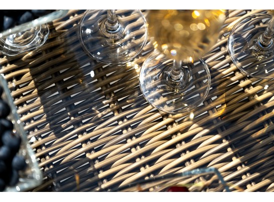 "Неаполь" обеденная группа плетеная из искусственного ротанга, цвет соломенный в Ростове-на-Дону