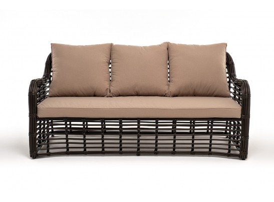 "Ницца" диван из искусственного ротанга трехместный, цвет бронзовый в Ростове-на-Дону