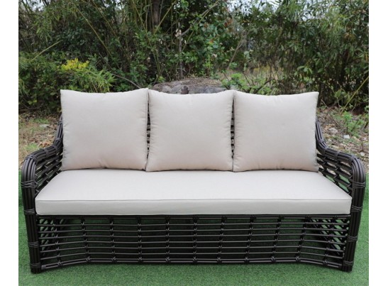 "Ницца" диван из искусственного ротанга трехместный, цвет бронзовый в Ростове-на-Дону