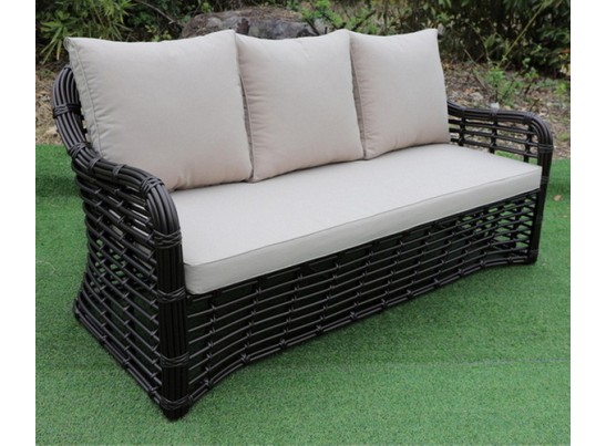 "Ницца" диван из искусственного ротанга трехместный, цвет бронзовый в Ростове-на-Дону