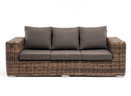 "Палермо" диван из искусственного ротанга трехместный, цвет соломенный в Ростове-на-Дону