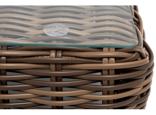 "Палермо" журнальный столик из искусственного ротанга, цвет соломенный в Ростове-на-Дону