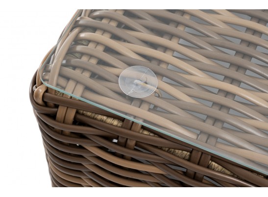 "Палермо" журнальный столик из искусственного ротанга, цвет соломенный в Ростове-на-Дону