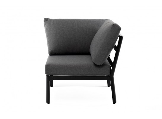 "Париж" модуль диванный алюминиевый угловой, цвет серый в Ростове-на-Дону