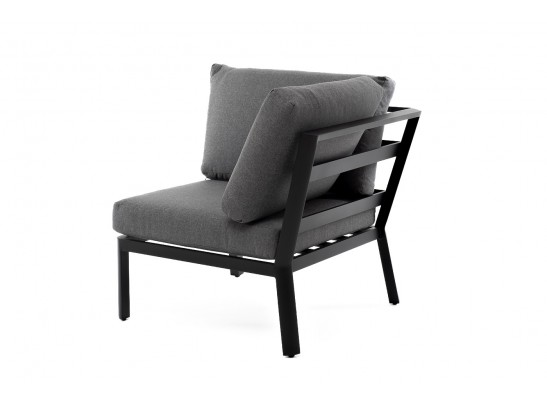 "Париж" модуль диванный алюминиевый угловой, цвет серый в Ростове-на-Дону