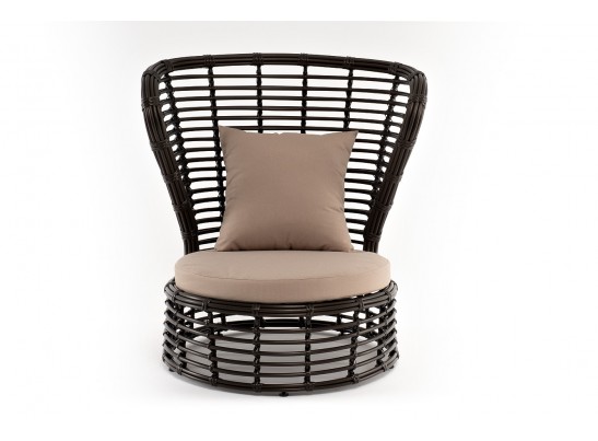 "Парма" кресло из искусственного ротанга, цвет бронзовый в Ростове-на-Дону