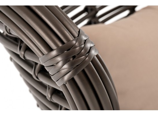 "Парма" кресло из искусственного ротанга, цвет бронзовый в Ростове-на-Дону