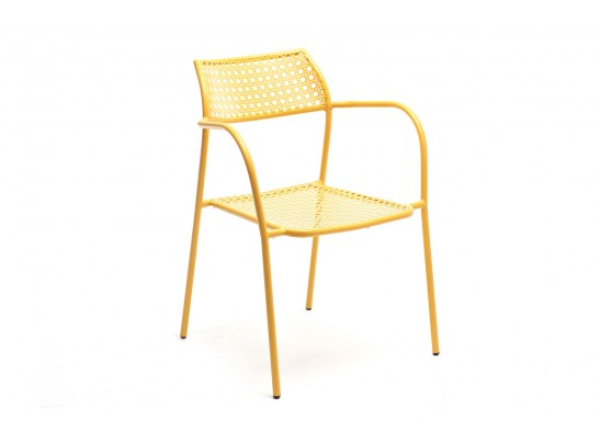 "Посейдон" стул с обработкой против ржавчины, стальной каркас, цвет желтый в Ростове-на-Дону