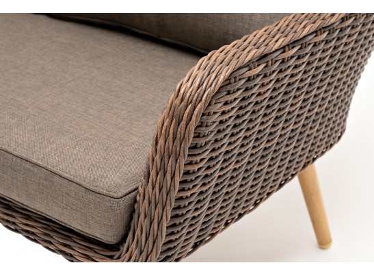 "Прованс" диван из искусственного ротанга трехместный, цвет коричневый в Ростове-на-Дону