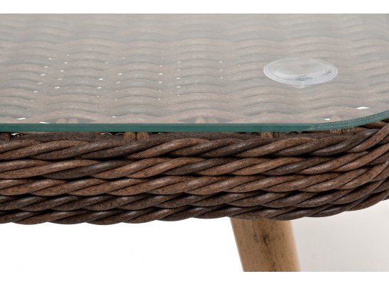 "Прованс" столик журнальный из ротанга, цвет коричневый в Ростове-на-Дону