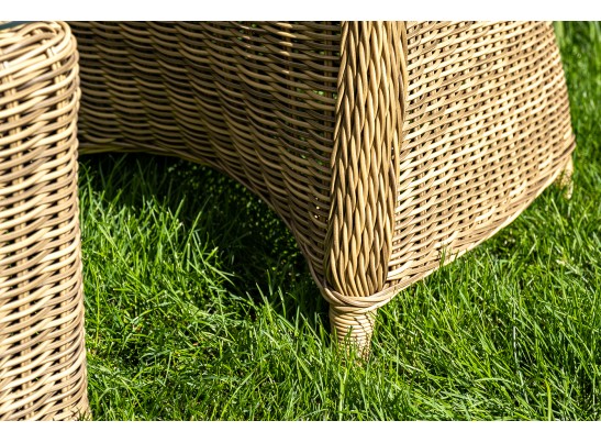 "Равенна" лаунж-зона из искусственного ротанга, цвет соломенный в Ростове-на-Дону