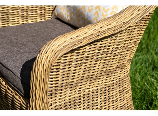 "Равенна" лаунж-зона из искусственного ротанга, цвет соломенный в Ростове-на-Дону