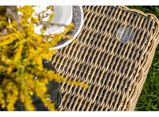 "Равенна" лаунж-зона из искусственного ротанга, цвет соломенный в Ростове-на-Дону