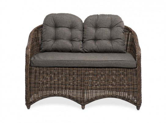"Равенна" диван двухместный плетенный из ротанга, цвет коричневый в Ростове-на-Дону