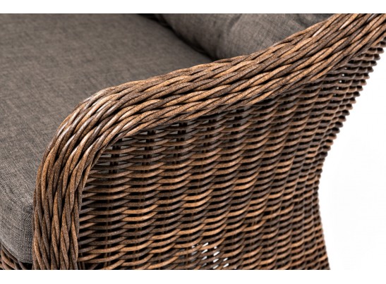 "Равенна" диван двухместный плетенный из ротанга, цвет коричневый в Ростове-на-Дону