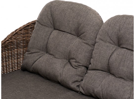 "Равенна" диван двухместный плетенный из ротанга, цвет коричневый в Ростове-на-Дону