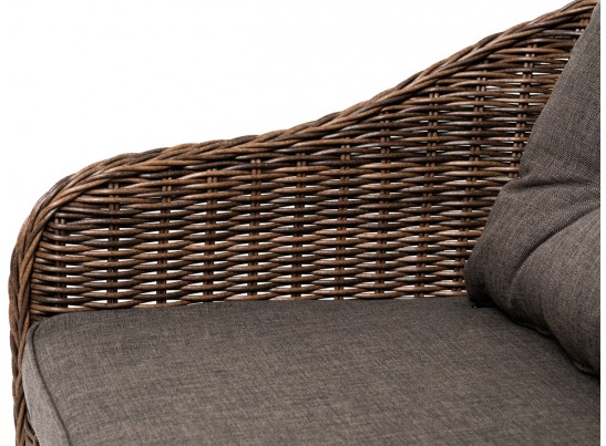 "Равенна" диван двухместный плетенный из ротанга, цвет коричневый в Ростове-на-Дону