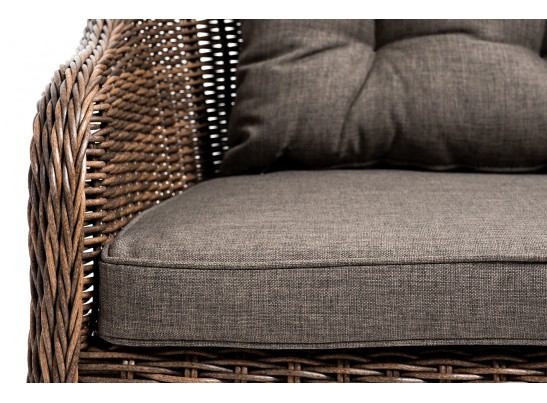 "Равенна" диван двухместный плетенный из ротанга, цвет коричневый в Ростове-на-Дону