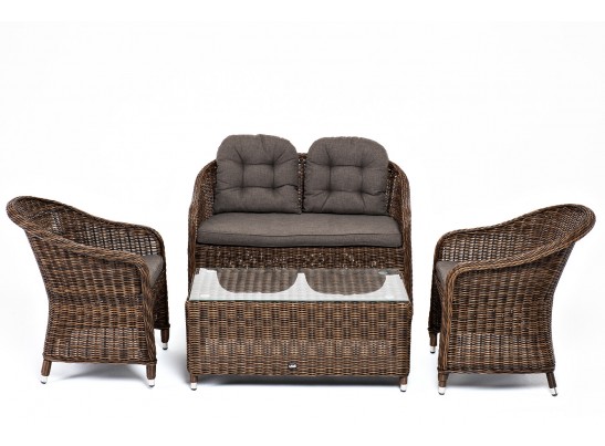 "Равенна" лаунж-зона из искусственного ротанга, цвет коричневый в Ростове-на-Дону