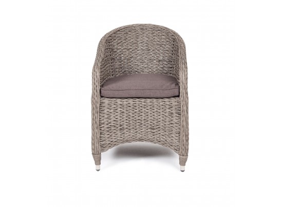 "Равенна" плетеное кресло из искусственного ротанга (гиацинт), цвет серый в Ростове-на-Дону