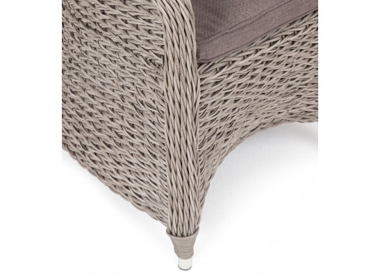 "Равенна" плетеное кресло из искусственного ротанга (гиацинт), цвет серый в Ростове-на-Дону