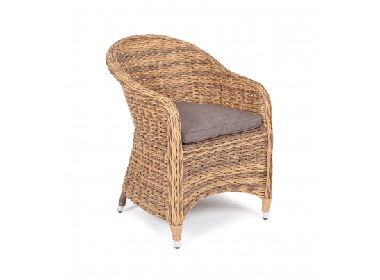 "Равенна" плетеное кресло из искусственного ротанга (гиацинт), цвет соломенный в Ростове-на-Дону