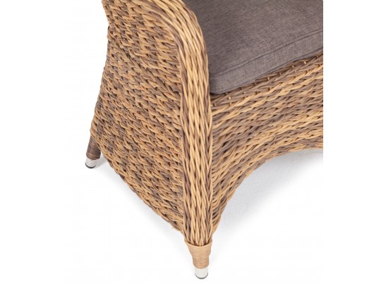 "Равенна" плетеное кресло из искусственного ротанга (гиацинт), цвет соломенный в Ростове-на-Дону