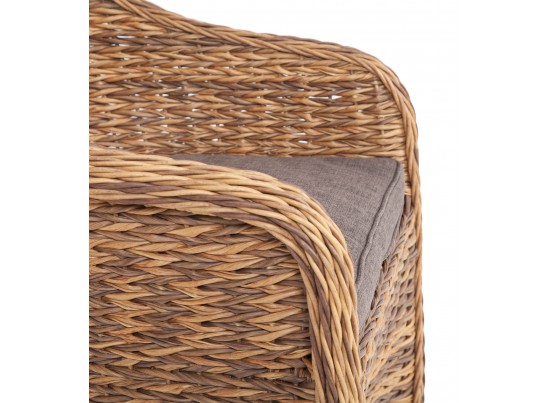 "Равенна" плетеное кресло из искусственного ротанга (гиацинт), цвет соломенный в Ростове-на-Дону
